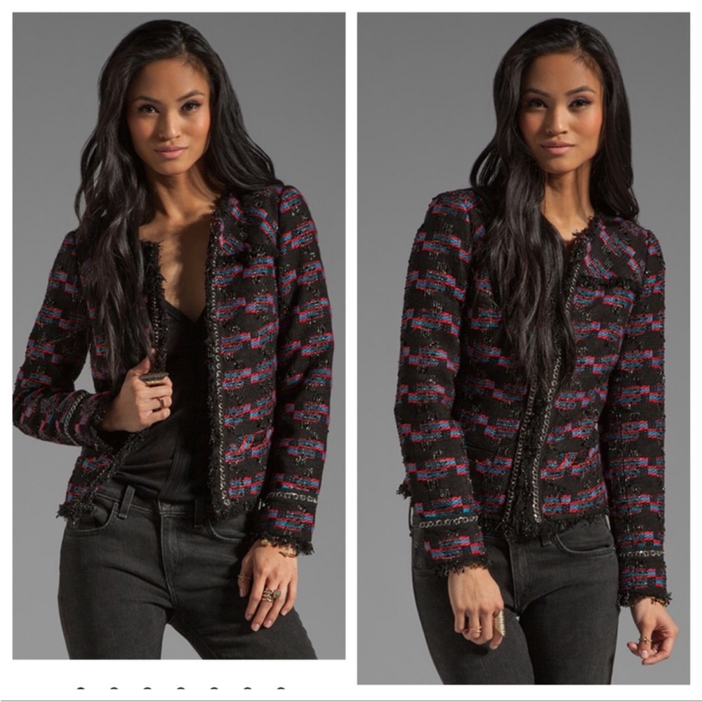 Trina Turk Secret Agent Kings Road Jacket size 8 Revolver FALL